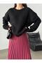 Tiftic Knitted Soft Textured Salaş Women's Sweater - 7