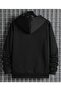 سترة صوفية سوداء سادة بسحاب - 2