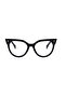 Black Zafina Blue Light Protection Vintage & Retro Glasses - 2