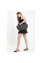 Gray Pocket Detailed Canvas Tote Adjustable Handle /Wide Inner Volume / Cargo Pocket School Bag Length:27 Width:37 - 2