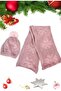 Dusty Rose Plain Pompom Patterned Women's Scarf and Beanie Set