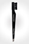 Single Tweezer with Brush 09 Angled Tip Tweezers Eyebrow Comb - 2