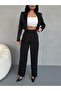 Palazzo Pants with High Waist Cirt Closure - 5