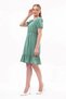 Apsen Women's Mint Elastic Waist Tery Cotton Dress 4367-95 - 3
