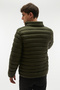 Quilted Stand-Up Collar Hooded Puffer Coat - 2