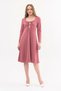 Apsen Women's Rosebud Chest Tie Detailed Long Sleeve Seasonal Midi Length Dress 4421-110 - 2