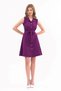 Apsen Women's Shirt Collar Buttoned Sleeveless Summer Short Dress 4330-95 - 2