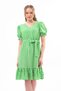 Apsen Women's Checkered Drawstring Detailed Summer Midi Dress 4430-105 - 5