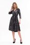 Apsen Women's Leopard Print Velvet Midi Dress 4477-110 - 5