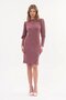 Apsen Women's Powder Turtleneck Back Buttoned Sleeve Detailed Midi Knitwear Winter Dress 4351-100 - 5