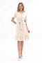 Apsen Women's Dress Beige Color Front Button Detailed Summer Midi Dress 4437-105 - 2