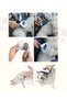 Automatic Cleaning Buttoned Pet Brush Cat Dog Hair Collector Comb Gray - 2