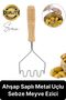 Premium Wooden Handle Potato Masher Vegetable Food Egg Banana Fruit Crusher Stainless Steel Z Model