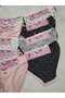 Patterned Empire Pattern Panties Bikini Model Slip Basic 3 Pack - 5
