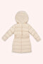 Girl's Belted Beige Coat - 3