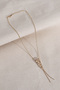 Gold Color Necklace with Chain Detail