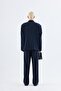 Classic oversize suit navy blue - 3