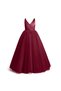Girl Child Burgundy Anveleop Dress Birthday Graduation Party Prom Dress - 2