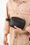 Men's Black Genuine Leather Handbag
