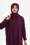 Practical Prayer Dress with Wrap Zipper - Emerald Green - 2