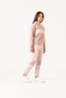 Happy Embroidered Fleece Girls' Bottom-Top Tracksuit Set - 4