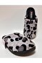 Velvet Leopard Patterned Comfortable Sole Lightweight Women's Winter House Slippers