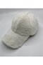 White Women's Winter Plush Baseball Cap Hat