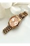 Ferrucci̇-(Rose Color) Women's Wrist Watch with Jubilee Cord