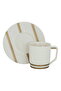 Al Saif Gallery Porcelain Coffee Cup Set, 12 Pieces - Light Beige