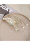 Flower Bouquet Figured Zircon Stone Gold Color 11 cm Metal Latch Clasp - 2