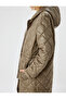 Quilted Long Anorak Hooded Water Repellent Filled Comfortable Fit with Pocket - 5