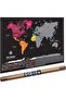 خريطة الخدش The World Deluxe Scratch Map خريطة العالم القابلة للخدش
