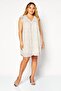 Women Floral Pattern Mini Dress, White - 2