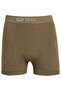 Flexible Breathable Comfortable Fabric Cotton Lycra Men's Khaki Boxers Anti-Sweat - 3