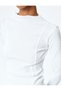 Cotton Stand Collar Long Sleeve Slim Fit Basic Ribbed T-Shirt - 5