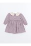 Lcw Kids Pink Baby Collar Plaid Pattern Flannel Girl's Dress - 2