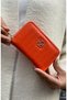 Women's Multipart Wallet with Orange Wallet - 4