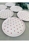 Love 6 Pieces Red Heart 20 cm Cake/Serving Plate - 4
