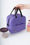 Luxury Food Carry Bag Heat Insulated Thermal Bag Lunch Box Camping Puffin Purple - 3