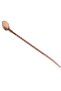 Set of 6 Bronze Latte Spoons with Straws, Cocktail Spoons and Cleaning Brush, 22 cm Leaf Model - 7