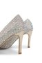 Women's Vegan Yellow Heeled Shoes - 5