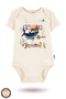 2-Piece 100% Cotton Organic Printed Snap Fastener Baby Bodysuit - 3