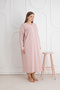 100% Cotton Seasonal Fabric Long Sleeve Plus Size Mother's Nightgown 813 - 3