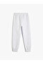 Elastic Waist Raster Basic Jogger Sweatpants - 2