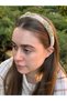 Bym2023 Handmade Ecru Embroidered Women's Hair Crown Evening Dress Henna Engagement Hair Accessory - 6