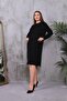 Plus Size Rhinestone Lycra Dress - 5