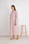 100% Cotton Seasonal Fabric Long Sleeve Plus Size Mother's Nightgown 813 - 2