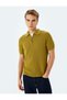 Half Zipper Cotton Textured Short Sleeve Knitwear T-Shirt - 3