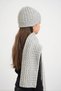 Children's Hair Knitted Soft Knitwear Scarf Beanie Set 7-9 & 10-12 Years Gray Chkıds103