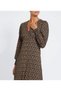 Women's Print Slit Midi Women's Dress 2494 - 2